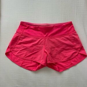 Lululemon Athletica Pink Speed Up Shorts